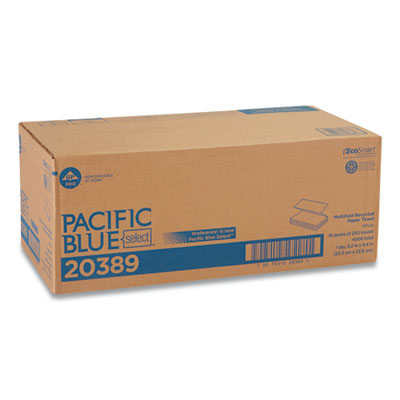 Pacific Blue Select Folded Paper Towels, 1-Ply, 9.2 x 9.4, W