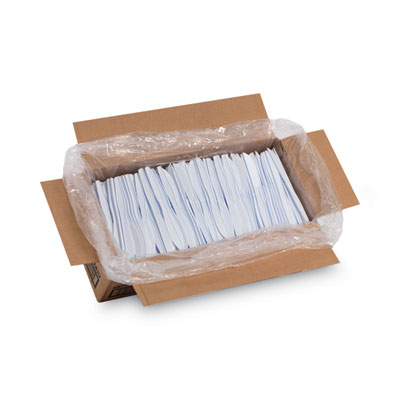 Plastic Cutlery, Heavy Mediumweight Knife, White, 1,000/Cart