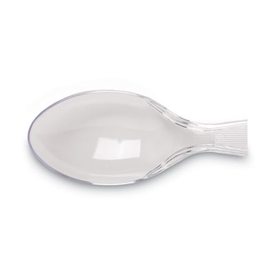 Plastic Cutlery, Heavyweight Spoon, Crystal Clear, 1,000/Car