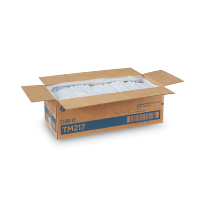 Plastic Cutlery, Heavy Mediumweight Spoon, White, 1,000/Cart