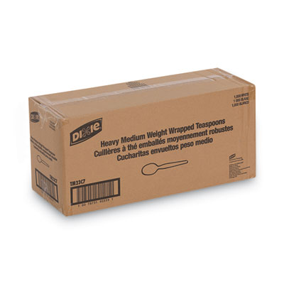 Individually Wrapped Mediumweight Polystyrene Cutlery, Spoon