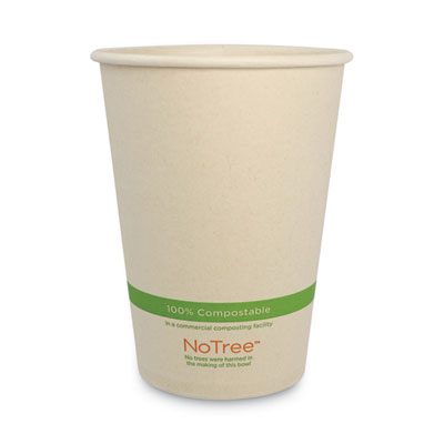 No Tree Paper Bowls, 32 oz, 4.4" Diameter x 5.8" h, Natural,