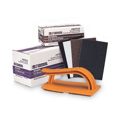 Standard Abrasives Easy Hand Pad Holder, 3.38 x 5.75, Orange