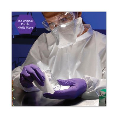 PURPLE NITRILE Exam Gloves, Powder-Free, Large, 6 mil Thick,