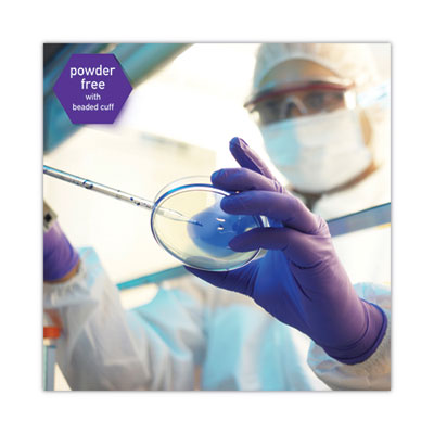 PURPLE NITRILE Exam Gloves, Powder-Free, X-Large, 6 mil Thic