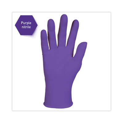 PURPLE NITRILE Exam Gloves, Powder-Free, Large, 6 mil Thick,