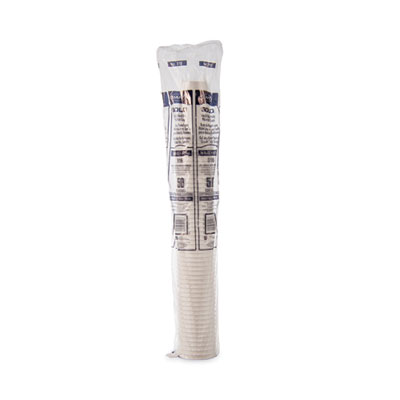 Single-Sided Poly Paper Hot Cups, 16 oz, White, 50/Sleeve, 2