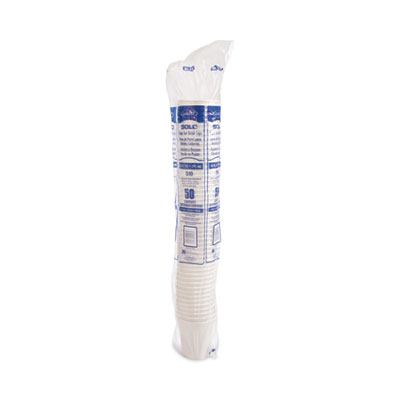 Single-Sided Poly Paper Hot Cups, 10 Oz, White, 1,000/carton