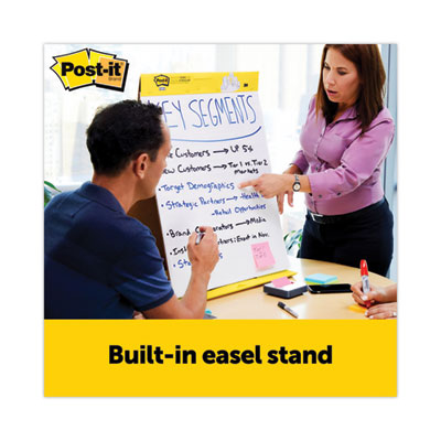 Pad Plus Self-Stick Tabletop Easel Pad with Dry Erase Board,