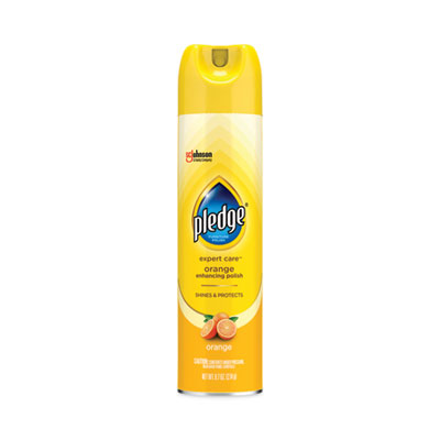 Furniture Polish, Orange Scent, 9.7 oz Aerosol Spray, 6/Cart