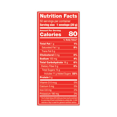 Hot Cocoa Mix, Dark Chocolate, 0.71 Packets, 50 Packets/Box,
