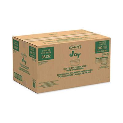 Foam Container, Squat, 8 oz, 4.63" Diameter x 1.13" h, White