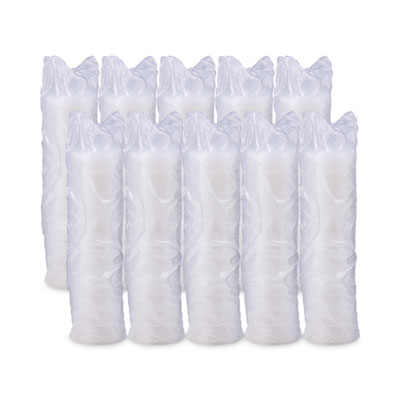 Lift n' Lock Plastic Hot Cup Lids, With Straw Slot, Fits 10
