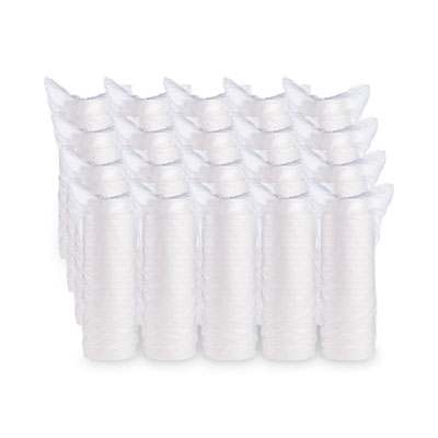 Foam Container, Squat, 8 oz, 4.63" Diameter x 1.13" h, White
