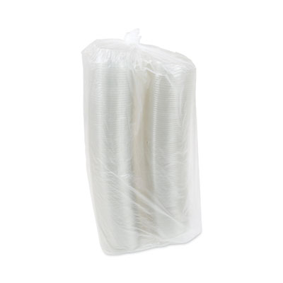 EarthChoice Recycled PET Hinged Container, 8 oz, 4.92 x 5.87