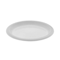 Meadoware Impact Plastic Dinnerware, Plate, 8.88" dia, White