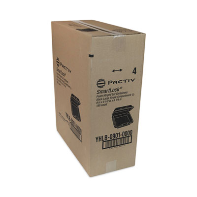 SmartLock Foam Hinged Lid Container, Large, 9 x 9.1 x 3.3, B