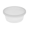 Newspring DELItainer Microwavable Container, 8 oz, 4.7" Diam
