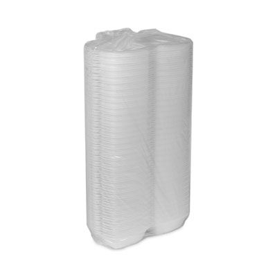 Foam Hinged Lid Container, Single Tab Lock, 5 x 5 x 2.5, Whi
