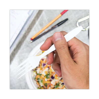 Impress Heavyweight Full-Length Polystyrene Cutlery, Fork, P