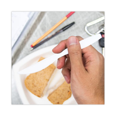 Impress Heavyweight Full-Length Polystyrene Cutlery, Knife,