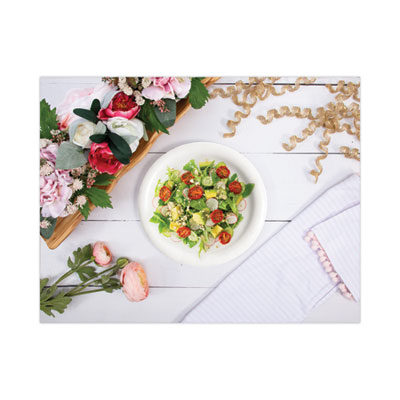 Bare Eco-Forward Clay-Coated Paper Dinnerware, ProPlanet Sea