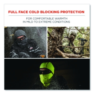 N-Ferno 6823 Hinged Balaclava Face Mask, Fleece, One Size Fi