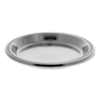 Meadoware Impact Plastic Dinnerware, Plate, 10.25" dia, Blac