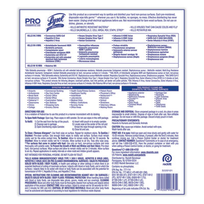 Professional Disinfecting Wipe Bucket Refill, 1-Ply, 6 x 8,