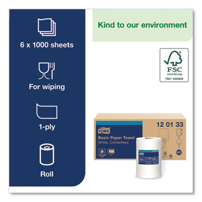 Advanced Centerfeed Hand Towel, 1-Ply, 8.25 x 11.8, White, 1