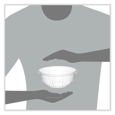 PresentaBowls Clear Bowls, 32 oz, Plastic, 63/Bag, 4 Bags/Ca