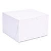 Bakery Boxes, Standard, 8 X 8 X 5, White, Paper, 100/carton