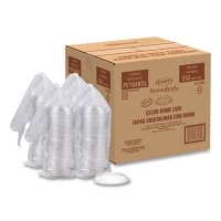 PresentaBowls Lids, Clear, Fits 24 oz to 64 oz Bowls, 7.3" D