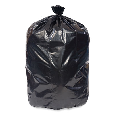 Eco Strong Can Liners, 60 gal, 1.35 mil, 38" x 58", Black, P