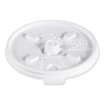 Lift n Lock Plastic Hot Cup Lids, Fits 8 oz Hot Cups, White