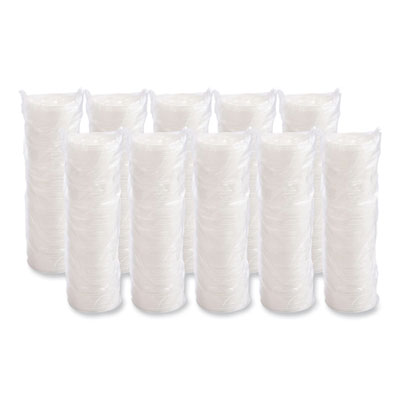Lift n' Lock Plastic Hot Cup Lids, Fits 8 oz Hot Cups, White