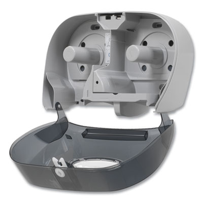 Two-Roll Bathroom Tissue Dispenser, 13.56 x 5.75 x 8.63, Smo