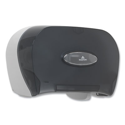 Two-Roll Bathroom Tissue Dispenser, 13.56 x 5.75 x 8.63, Smo