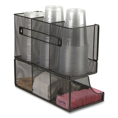 Network Collection 2-Tier 6-Compartment Coffee Cup and Condi