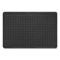 Bubble Flex Anti-Fatigue Mat, Rectangular, Black Crush-Resis