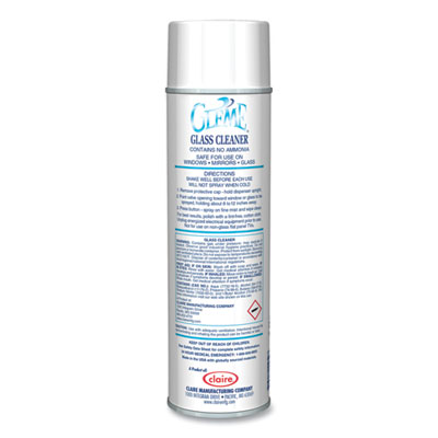 Gleme Glass Cleaner, 19 oz Aerosol Spray, Dozen