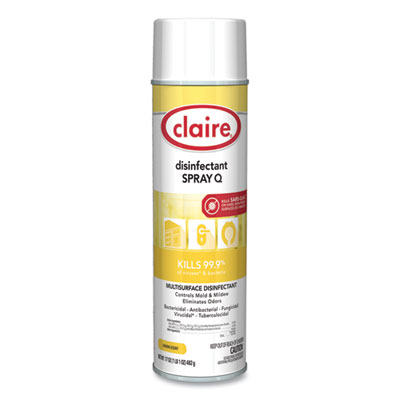 Spray Q Disinfectant, Lemon Scent, 17 oz Aerosol Spray, Doze