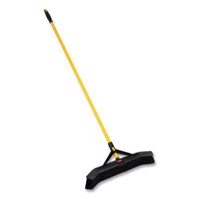 Maximizer Push-to-Center Broom, 24", Polypropylene Bristles,