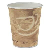 Single Sided Poly Paper Hot Cups, 10 Oz, Mistique Design, 50