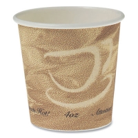 Single Sided Poly Paper Hot Cups, 4 Oz, Mistique Design, 1,0