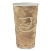 Single Sided Poly Paper Hot Cups, 20 Oz, Mistique Design, 40