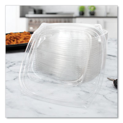 PresentaBowls Pro Clear Square Lids for 24 oz to 32 oz Bowls