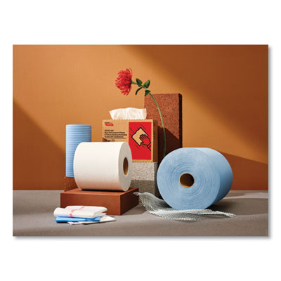 Tuff-Job Double Recrepe Wipers, 9.75 X 16.5, White, 100/box,