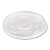 Plastic Lids for Foam Cups/Bowls/Containers, Flat with Straw