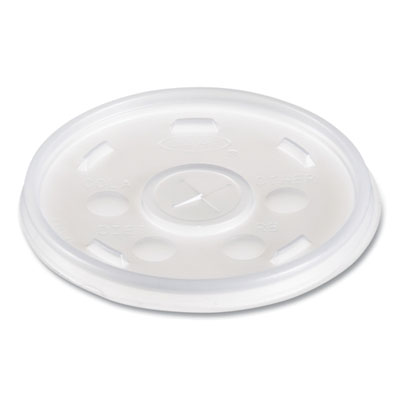 Plastic Lids for Foam Cups/Bowls/Containers, Flat with Straw